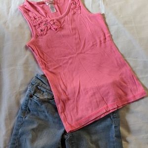 Girls 8/10 justice Joe's short tank set